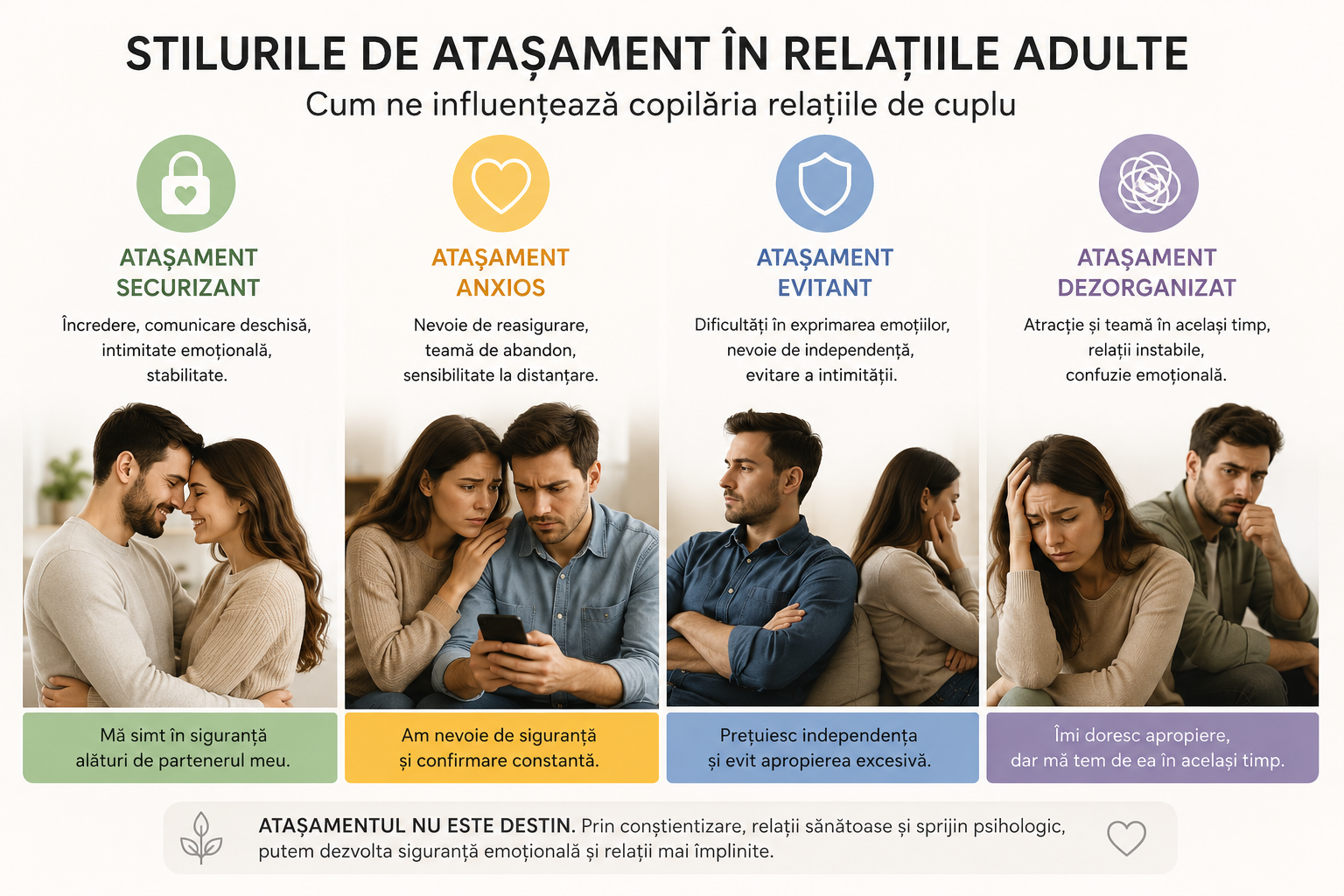 stiluri de atasament
