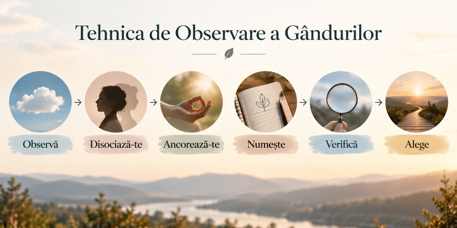 Tehnica de Observare a Gândurilor în 6 pași